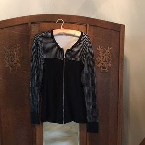 Black and white sweater